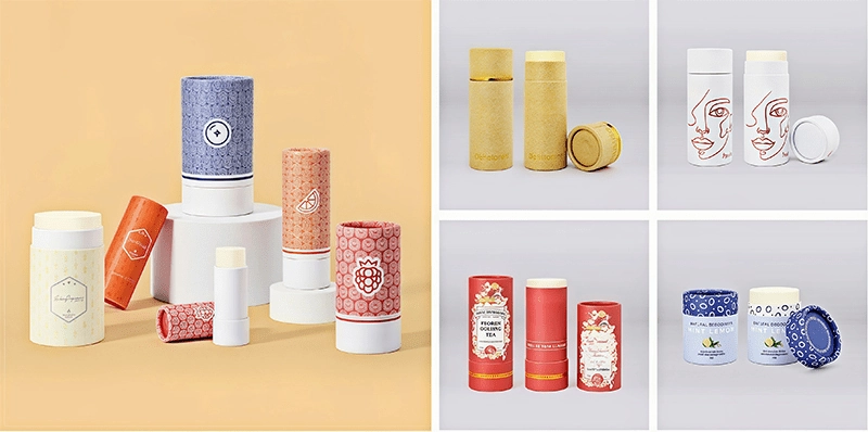 eco-friendly deodorant paper tube packaging