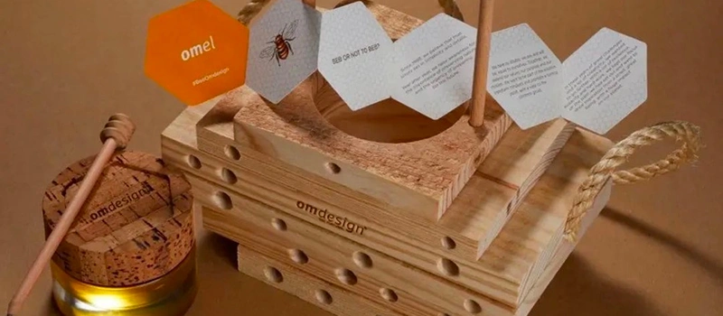 OMel honey packaging