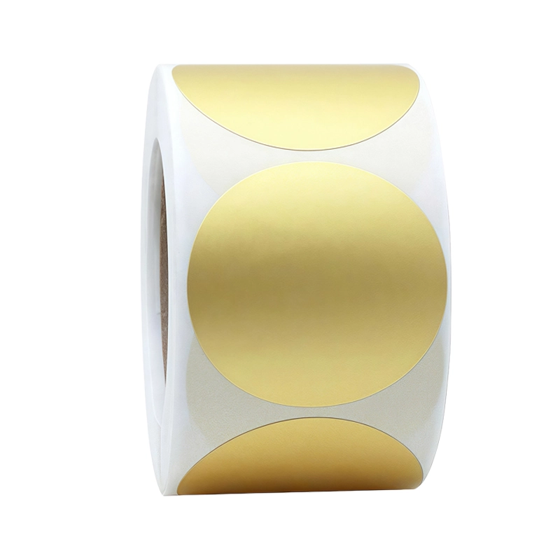 Etichette adesive argentate opache persunalizate cù un disignu persunalizabile