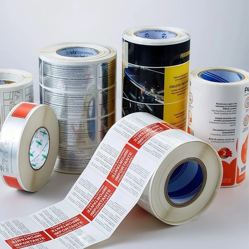 Po meri izdelane mat srebrne samolepilne etikete za vsestranske potrebe embalaže