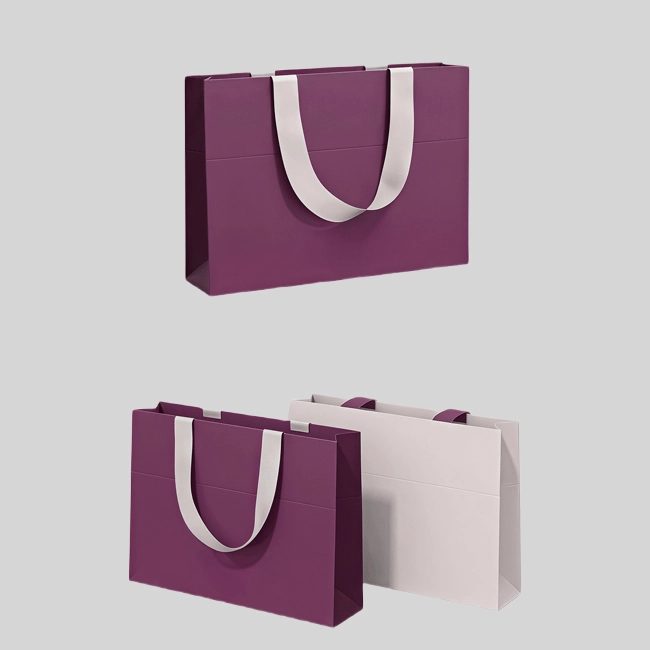 ওয়াইন বোতল সহ কাস্টম কাগজের ব্যাগ