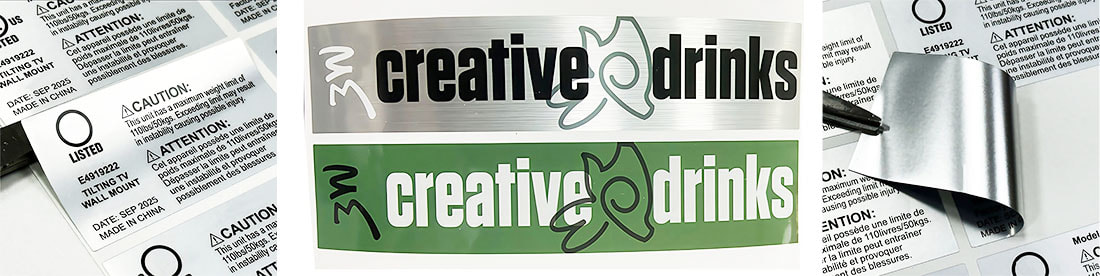 persunalizate e vostre etichette adesive argentate opache