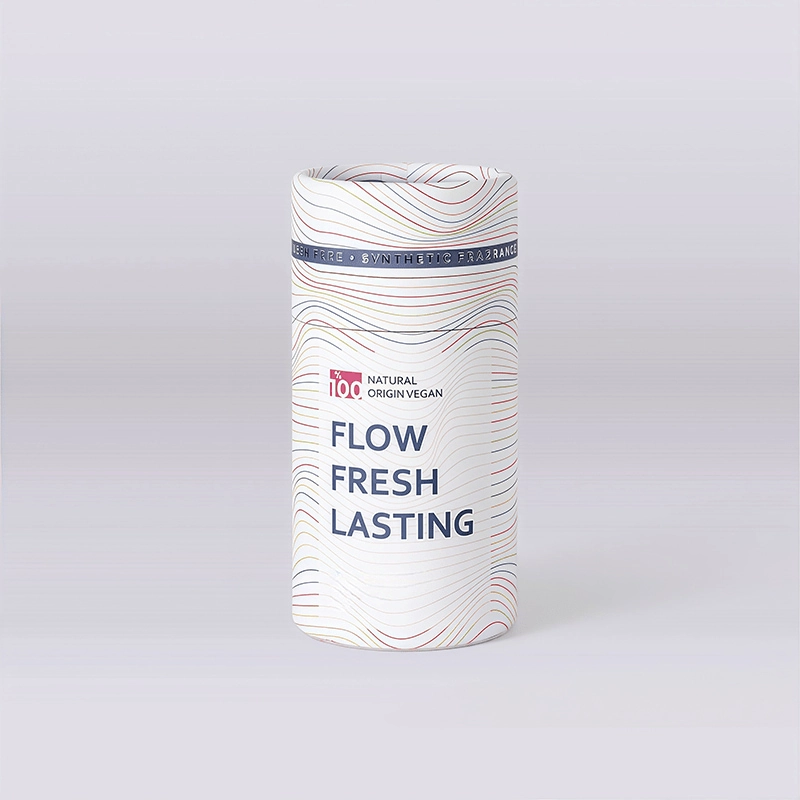 Tubo de papel desodorante reciclable