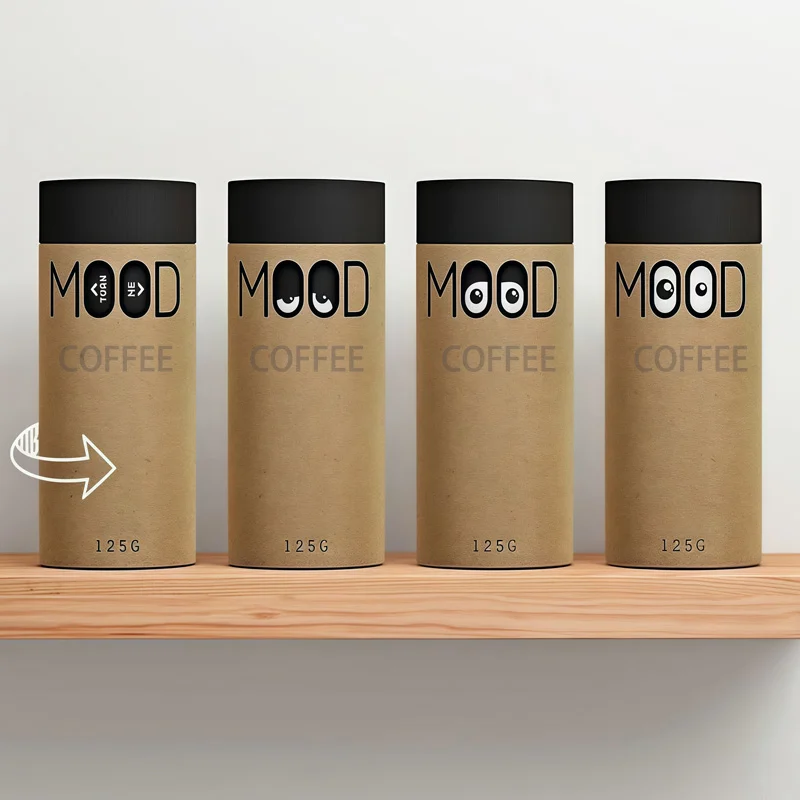 Tubo de papel ecológico para café | Frescura y sostenibilidad premium