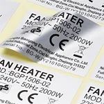 etichette adesive argentate lucide