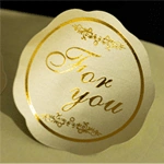 etichette adesive d'oru lucidu