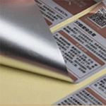 etichette adesive argentate opache