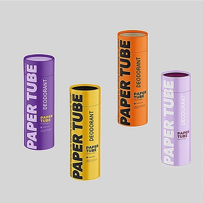 tubo de papel desodorante personalizado