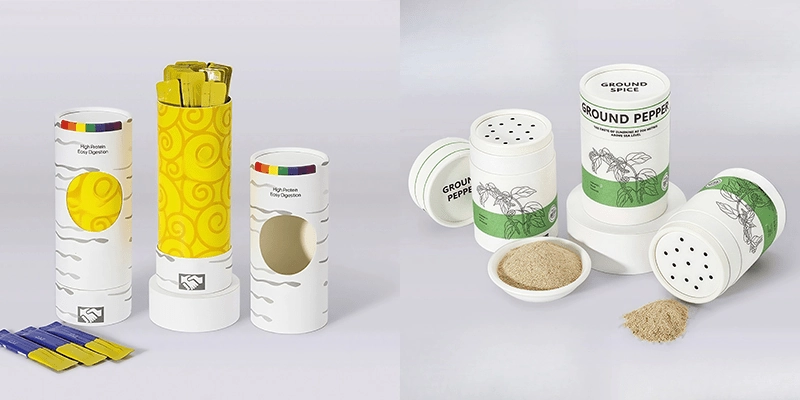 probiotički štapić u prahu i papirna tuba u prahu za začin