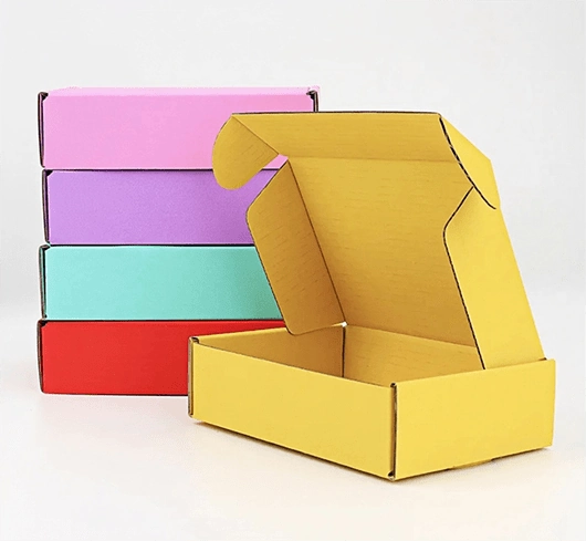 Custom colorful airplane boxes
