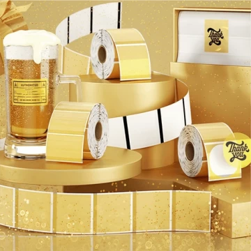 Nhãn dính vàng mờ tùy chỉnh – Thân thiện với môi trường và có thể tùy chỉnh hoàn toàn