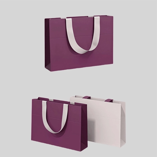 custom paper bag with wine bottle