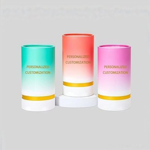 Personalized perfume cylinder tubes, custom packaging designed for luxury perfumes.