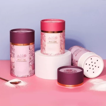 Food Grade Sea Salt Paper Packaging Cylinder with Shaker