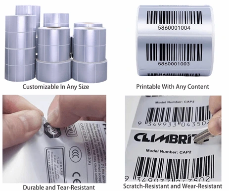 완전 맞춤형 접착 라벨