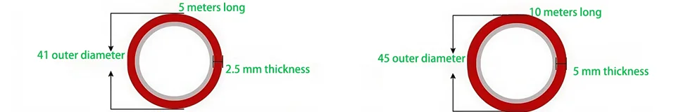 نوار واشی، ابعاد سفارشی، طول