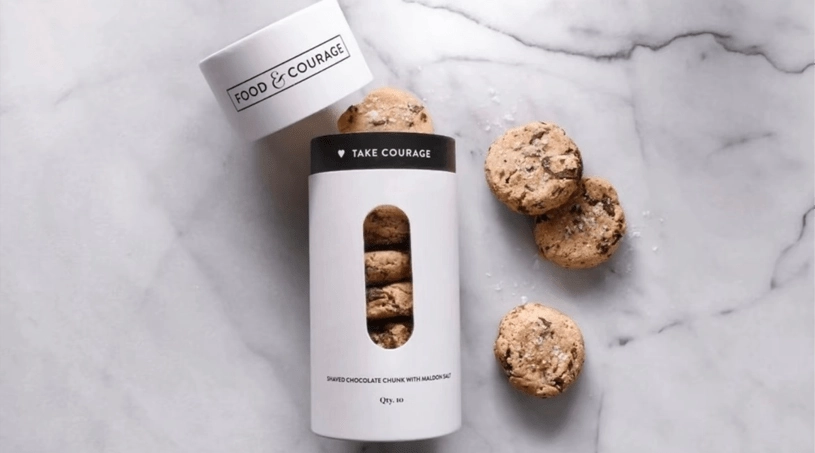 Custom cookie paper tubes, sustainable and moisture-proof.e