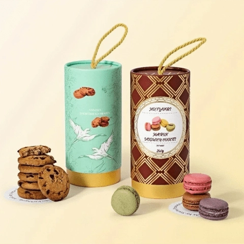 Custom Eco-Friendly Cookie Paper Tubes | Moisture-Proof & Fresh