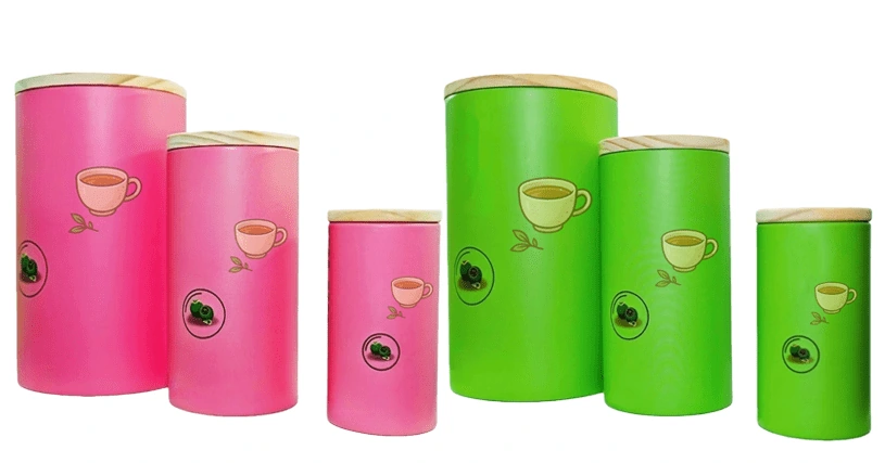 Custom personalized tea paper tube packaging - Eco-friendly and sustainable design