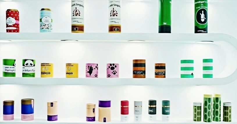 Customizable biodegradable tea paper tube packaging for fresh tea storage