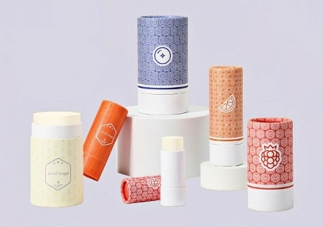 Custom eco-friendly deodorant cardboard tube, made from sustainable materials for eco-conscious personal care packaging.