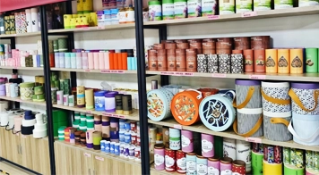 Custom paper tube samples display for packaging designs.