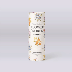 Deodorant stick and lip balm in eco-friendly paper packaging.