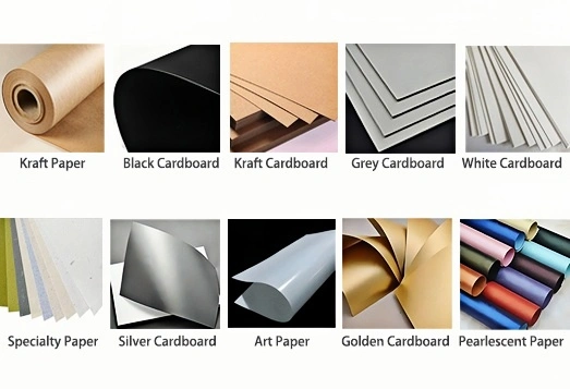 Types of paper material.