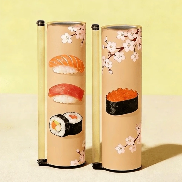 Lûleyên Sushi Push Pop Rolls ên Biyodegradable | Pakêtkirina Xwarinê ya Xweserkirî