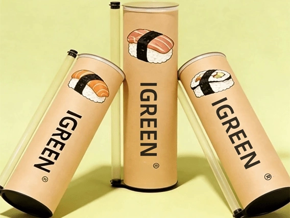 Lûleyên kaxizî yên rûlo yên sushiyê yên xwerûkirî ji bo karsaziyên B2B, bi mezinahî û vebijarkên çapkirinê yên cûrbecûr hene.