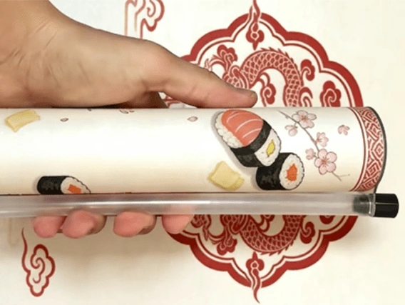 Premium quality sushi paper tubes, ideal for push pop sushi packaging.