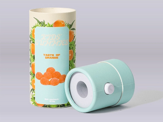 Child-safe paper tube packaging ideal for various products including e-cigarettes and candies.