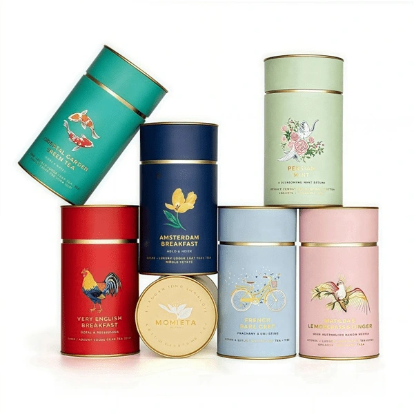 चिया र अन्य खाद्य उत्पादनहरूको लागि डिजाइन गरिएको चीनबाट थोक चिया बक्स प्याकेजिङ समाधानहरू।