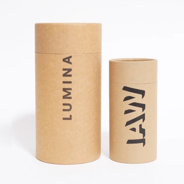 Custom kraft paper tube packaging for eco-friendly and biodegradable food-grade solutions.