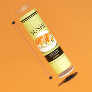 Открийте иновативните характеристики на опаковките Sushi Push Pop Tube