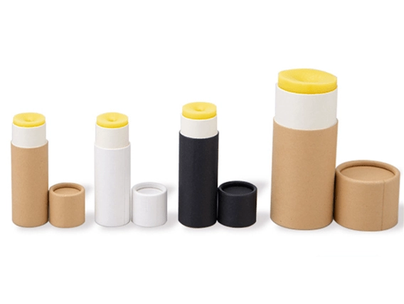 ਬਾਇਓਡੀਗ੍ਰੇਡੇਬਲ ਪੇਪਰ ਟਿਊਬ ਲਿਪ ਬਾਮ ਪੈਕੇਜਿੰਗ।