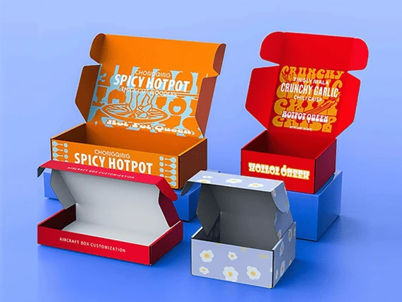 Foldable custom mailing boxes for retail and gifts.