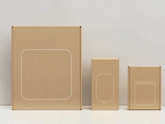 Pudełko z papieru typu kraft wykonane na zamówienie z ekologicznych materiałów.