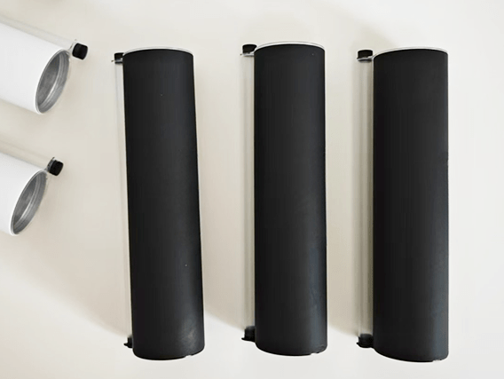 Eco-friendly sushi push pop paper tube container for sushi rolls.