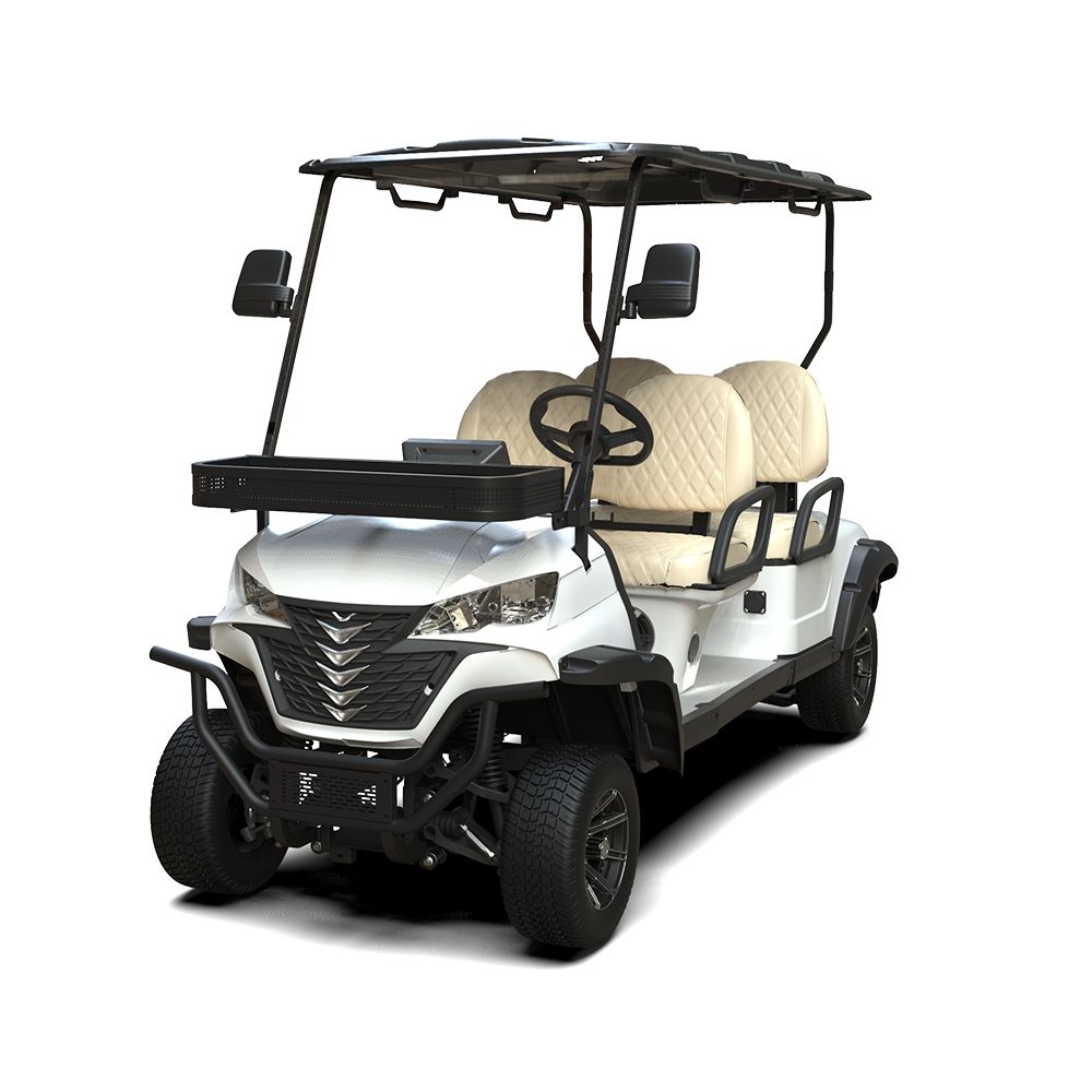 Low Chassis K-C4 Golf Cart With DOT Certified Highway tire