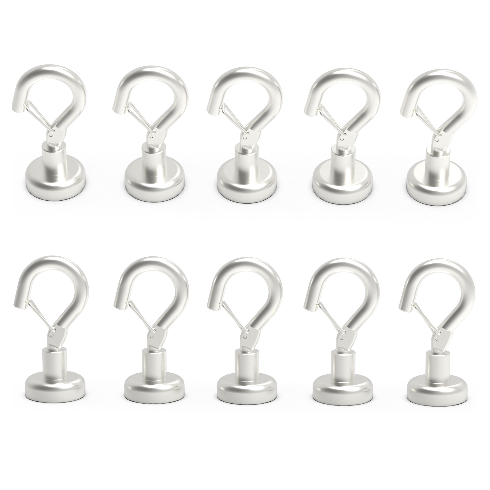 Magnetic Hooks Heavy Duty with Snap 22lbs,50lbs,80lbs Strong Magnet Hooks Great Hanging for Refrigerator, Cruise Cabin, Grill, Wreath,Kitchen,Office