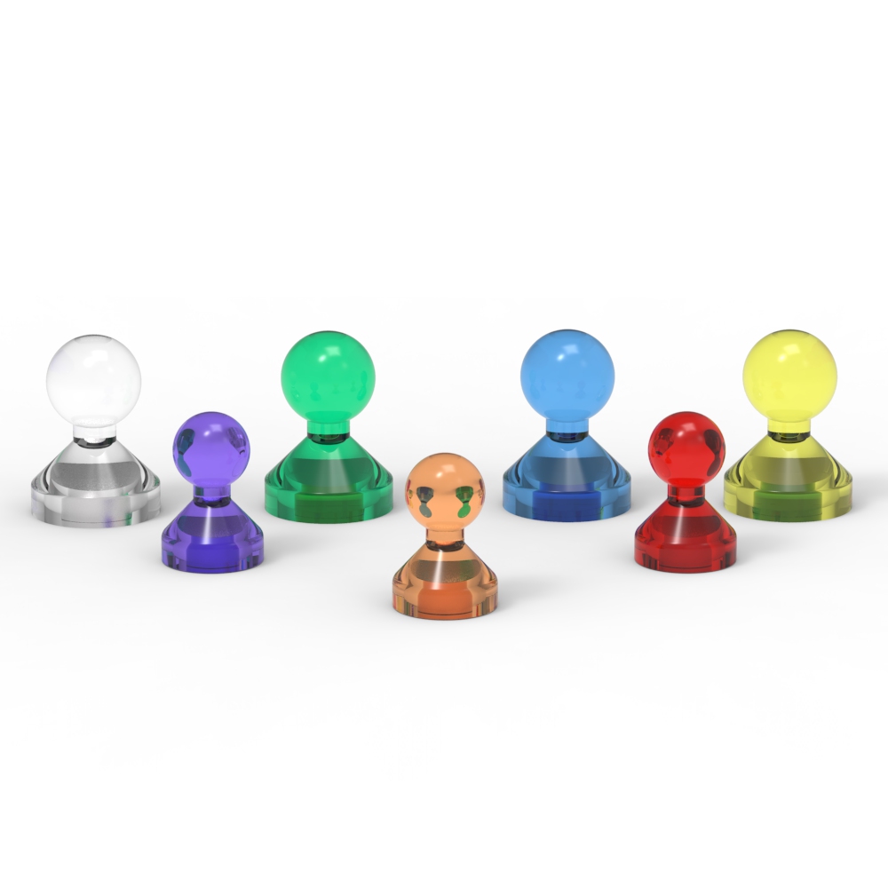 LANCE Strong Neodymium Plastic & Metal Push Pin Magnet For Locker School Classroom Calendar Kitchen Office Dry Erase Board Map