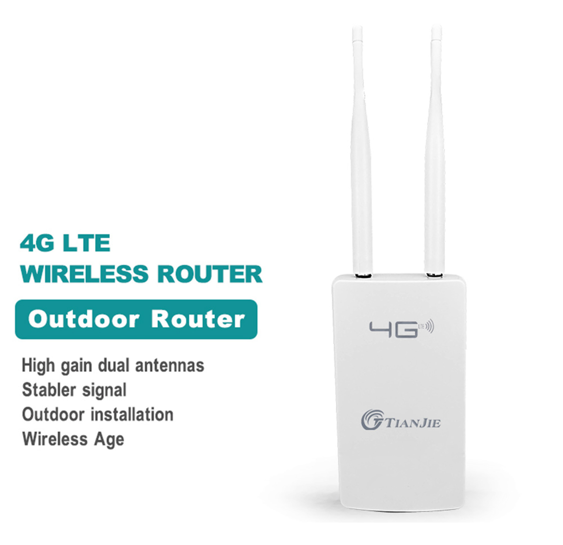 TIANJIE CPE905 Открытый PoE 4G LTE CPE RJ45 WAN LAN Порт WiFi SIM-Карта Маршрутизатор Точка Доступа (1)59c