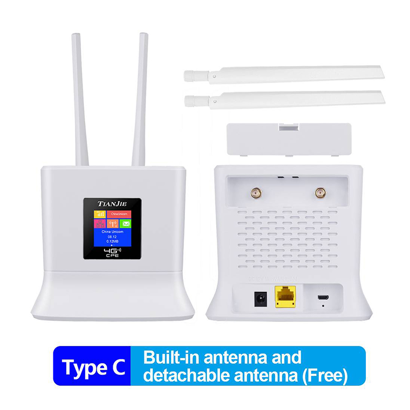 TIANJIE CPE906 4G LTE CPE RJ45 WAN LAN Порт WiFi SIM-Карт...