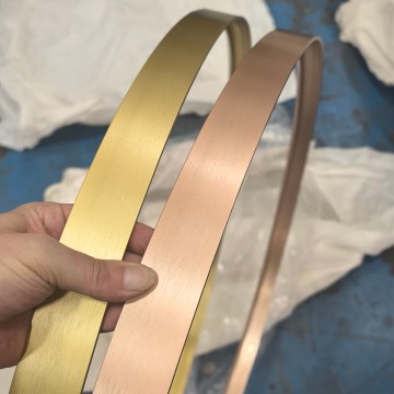 럭셔리 하이엔드 모던 알루미늄 프레임, 양극산화 처리된 골드 미러...