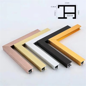 アルミ製ブラッシュ仕上げ長方形高品質ミラーフレーム2