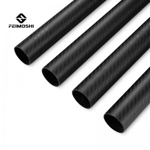 Легкий 100% 3k субоптический наклонный размер трубка из углеродного волокна 1000 мм