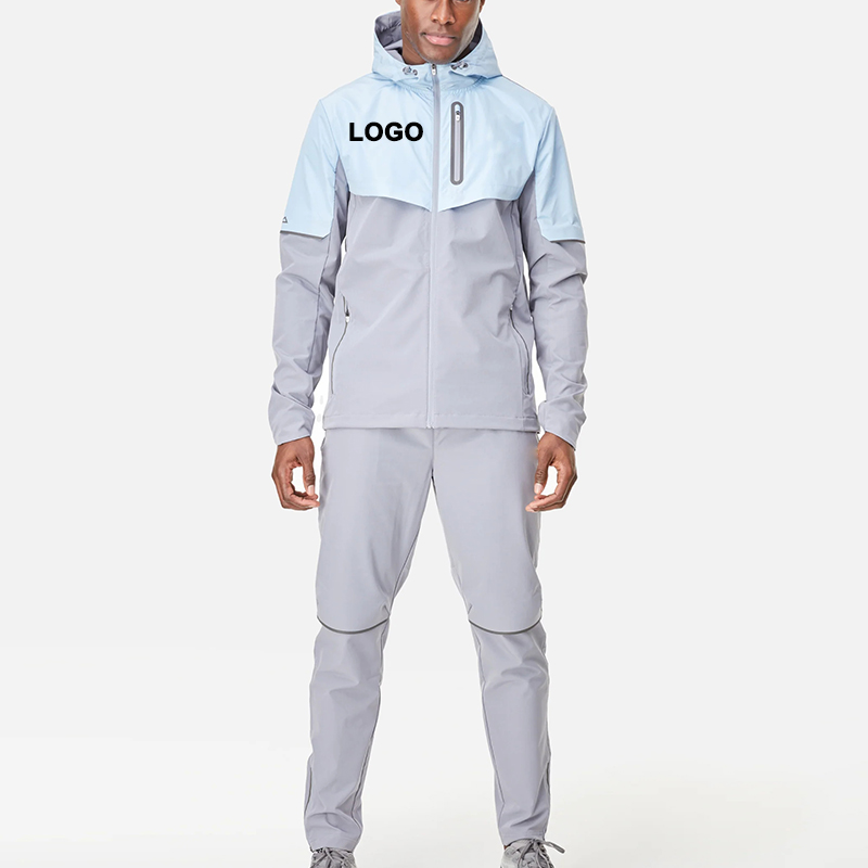 High Quality Custom Polyester Spandex Lightweight Woven Sports Tracksuits For Men