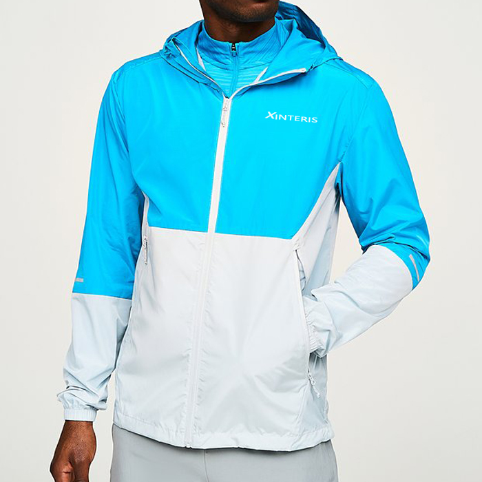 New Fashion Custom Branded Causal Sports Jackets Polyester Double Layer Hoodie For Men