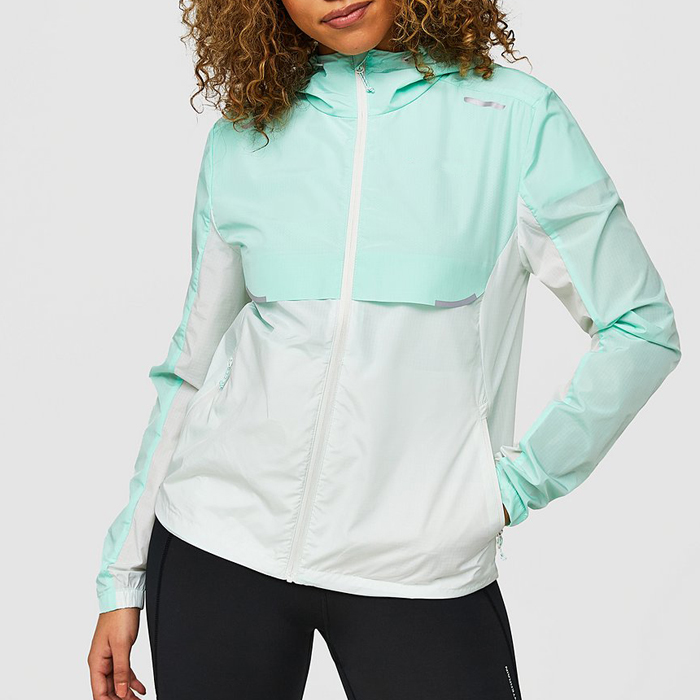 Gym Windbreaker Custom Printing Lightweight Sports Full Zip Up Jackets For Women